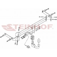 Фаркоп Steinhof для Mazda CX-7 2007-2013. Быстросъемный крюк. Артикул M-031