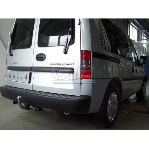 Фаркоп Galia оцинкованный для Opel Combo C 2001-2012. Быстросъемный крюк. Артикул O037C