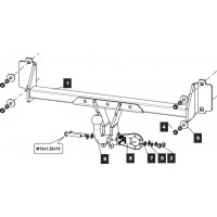 Фаркоп Baltex для BMW X3 F25 ресталинг (кроме M-Sport) 2014-2017. Артикул 03.2930.12