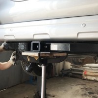 Фаркоп Bizon для Toyota Land Cruiser 150 Prado 2010-2020  (3 точки крепления, макс. нагрузка 3500/120 кг). Быстросъемный крюк. Артикул FA 1009-E