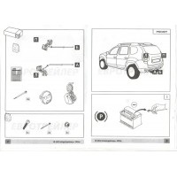 Штатная электрика ET к фаркопу Lada Priora 2007-2013 7-полюсная с оригинальными колодками. Артикул 101010