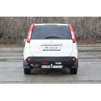 Фаркоп PT Group для Nissan X-Trail T31 2007-2014 с нержавеющей накладкой. Артикул 08101502