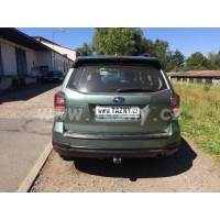 Фаркоп Galia оцинкованный для Subaru Forester IV 2013-2018. Быстросъемный крюк. Артикул S106C