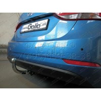 Фаркоп Galia оцинкованный для Hyundai Elantra V 2010-2016. Быстросъемный крюк. Артикул H099C