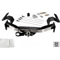 Фаркоп Baltex для Toyota Land Cruiser 200 2007-2020. (с декор. пластиной) Фланцевое крепление. Артикул Y-20aS