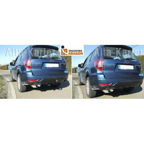 Фаркоп Aragon для Subaru Forester III 2008-2012. Быстросъемный крюк. Артикул E6002BM