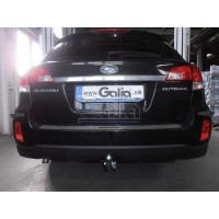 Фаркоп Galia оцинкованный для Subaru Outback IV 2009-2014. Быстросъемный крюк. Артикул S102C