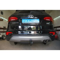 Фаркоп Auto-Hak для Hyundai Santa Fe III 2012-2017. Быстросъемный крюк. Артикул J 68V