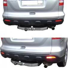 Фаркоп Baltex для Honda CR-V III 2006-2012. (с декор. накладкой) Фланцевое крепление. Артикул HO-06aNM