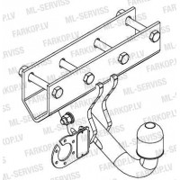 Фаркоп Auto-Hak для Jeep Grand Cherokee WK (WH) 2005-2011. Артикул JP 06