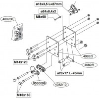 Фаркоп Brink (Thule) для Toyota Hilux 2005-2015. Артикул 408200