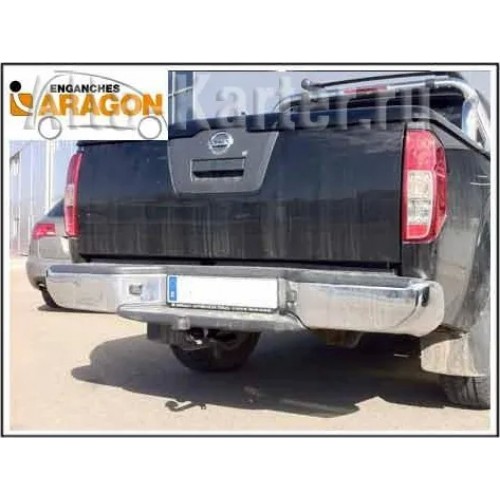 Фаркоп Aragon для Nissan Navara D40 (со ступенькой) 2005-2010. Артикул E4404CA