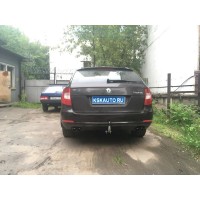 Фаркоп Galia оцинкованный для Skoda Supreb II седан, универсал 2008-2015. Артикул S099A