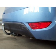 Фаркоп Galia оцинкованный для Hyundai ix20 2010-2020. Быстросъемный крюк. Артикул H084C