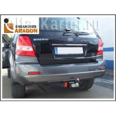 Фаркоп Aragon для Kia Sorento I BL 2002-2006. Фланцевое крепление. Артикул E3004AC