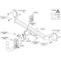 Фаркоп Brink (Thule) для BMW X1 F48 2015-2020. Артикул 614100