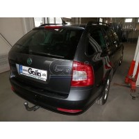 Фаркоп Galia оцинкованный для Skoda Octavia Tour седан, универсал 2004-2013. Быстросъемный крюк. Артикул S086C