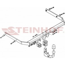 Фаркоп Steinhof для Volkswagen Jetta VI седан 2011-2020. Быстросъемный крюк. Артикул V-075