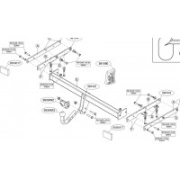 Фаркоп Brink (Thule) для Nissan Note II E12 (искл. DIG-S, не для бензина) 2013-2020. Артикул 581500