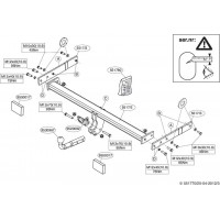 Фаркоп Brink (Thule) для Audi Q3 (вкл. S-Line) 2011-2020. Артикул 551700