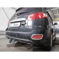 Фаркоп Galia оцинкованный для Hyundai Santa Fe II 2006-2012. Быстросъемный крюк. Артикул H069C