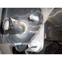 Фаркоп Galia оцинкованный для Hyundai Santa Fe II 2006-2012. Быстросъемный крюк. Артикул H069C