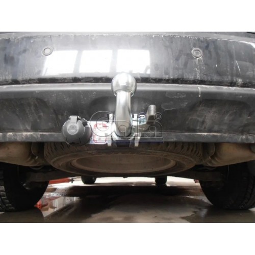 Фаркоп Galia оцинкованный для Hyundai Santa Fe II 2006-2012. Быстросъемный крюк. Артикул H069C