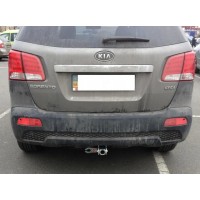 Фаркоп Galia оцинкованный для Hyundai Santa Fe II 2006-2012. Быстросъемный крюк. Артикул H069C