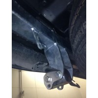 Фаркоп Galia оцинкованный для Hyundai Santa Fe II 2006-2012. Быстросъемный крюк. Артикул H069C