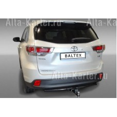 Фаркоп Baltex (заглушка с лого) для Toyota Highlander III 2014-2020. Быстросъемный крюк. Артикул 24.2790.31Z