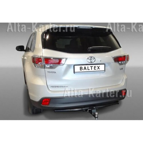 Фаркоп Baltex (заглушка с лого) для Toyota Highlander III 2014-2020. Быстросъемный крюк. Артикул 24.2790.31Z