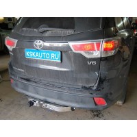 Фаркоп Baltex для Toyota Highlander III 2014-2020. (с декор. накладкой) Фланцевое крепление. Артикул 24.2554.08