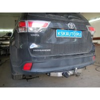 Фаркоп Baltex для Toyota Highlander III 2014-2020. (с декор. накладкой) Фланцевое крепление. Артикул 24.2554.08