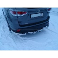 Фаркоп Baltex для Toyota Highlander III 2014-2020. (с декор. накладкой) Фланцевое крепление. Артикул 24.2554.08