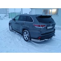 Фаркоп Baltex для Toyota Highlander III 2014-2020. (с декор. накладкой) Фланцевое крепление. Артикул 24.2554.08