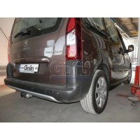 Фаркоп Galia оцинкованный для Peugeot Partner II (Tepee) L1 (длина базы 4380мм) 2008-2020. Быстросъемный крюк. Артикул C052C