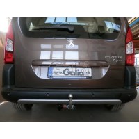 Фаркоп Galia оцинкованный для Peugeot Partner II (Tepee) L1 (длина базы 4380мм) 2008-2020. Быстросъемный крюк. Артикул C052C