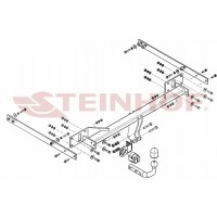 Фаркоп Steinhof для Mercedes-Benz-Benz E-Класс S212 универсал 2009-2017. Артикул M-115