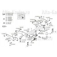 Фаркоп Westfalia с электрикой для Chevrolet Captiva S3X 2013-2016. Артикул 342216900113