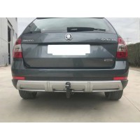 Фаркоп Aragon (быстросъемный крюк, вертикальное крепление) для Skoda Octavia A7 рестайлинг 2017-2020. Артикул E5906CV