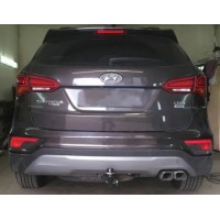 Фаркоп Westfalia для Hyundai Santa Fe III 2012-2017. Быстросъемный крюк. Артикул 346076600001
