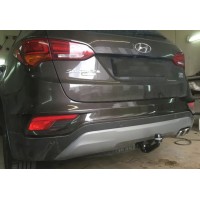 Фаркоп Westfalia для Hyundai Santa Fe III 2012-2017. Быстросъемный крюк. Артикул 346076600001
