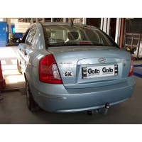 Фаркоп Galia оцинкованный для Hyundai Accent III (искл. ТагАЗ) 2006-2010. Артикул H071A