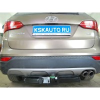 Фаркоп Лидер-Плюс для Kia Sorento II рестайлинг XM FL 2012-2020. Фланцевое крепление. Артикул H224-FC