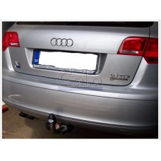 Фаркоп Galia оцинкованный для Audi A3 8P Sportback 2004-2012. Быстросъемный крюк. Артикул A045C