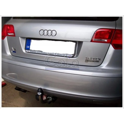 Фаркоп Galia оцинкованный для Audi A3 8P Sportback 2004-2012. Быстросъемный крюк. Артикул A045C