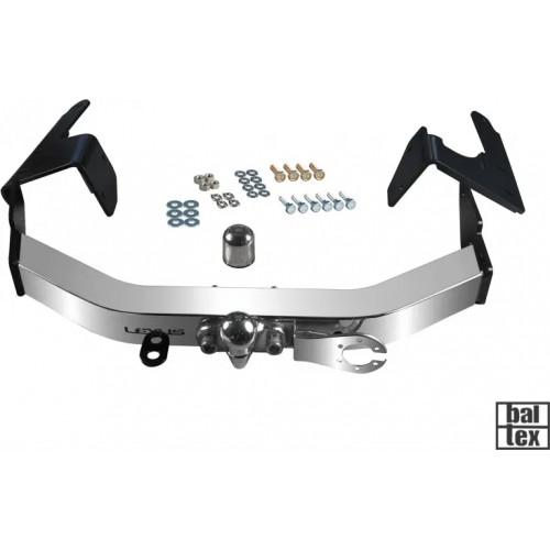 Фаркоп Baltex для Toyota Fortuner TRD 2018-2020 с нержавеющей накладкой. Артикул 24904008