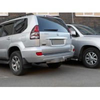 Фаркоп Baltex для Lexus GX 460 до рестайлинга 2009-2013 с накладкой из нержавеющей стали. Фланцевое крепление. Артикул Y13EL