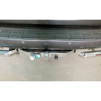 Фаркоп Baltex для Toyota Land Cruiser 200 2007-2020. (с декор. накладкой) Фланцевое крепление. Артикул Y-20aNML