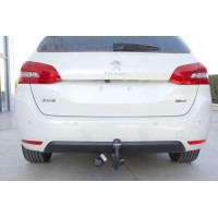 Фаркоп Aragon (быстросъемный крюк, вертикальное крепление) для Peugeot 308 II универсал 2013-2020. Артикул E1220BV
